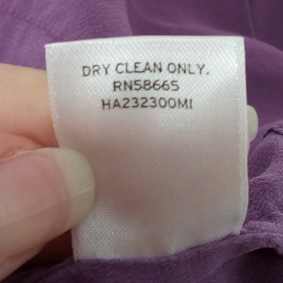 Halogen 100% Silk Purple Tiered Layering Sleeveless Top XS Career - Picture 7 of 8